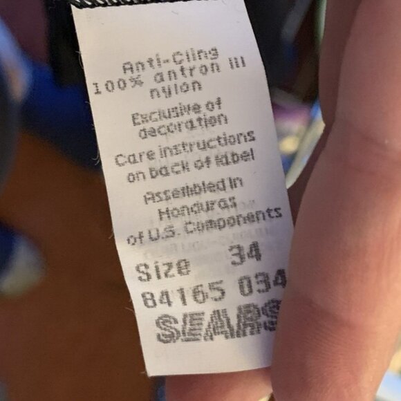 Vintage SEARS Black w Tiered Lace Size 34 (M) Women's Slip Sleepwear Dress - Picture 9 of 11